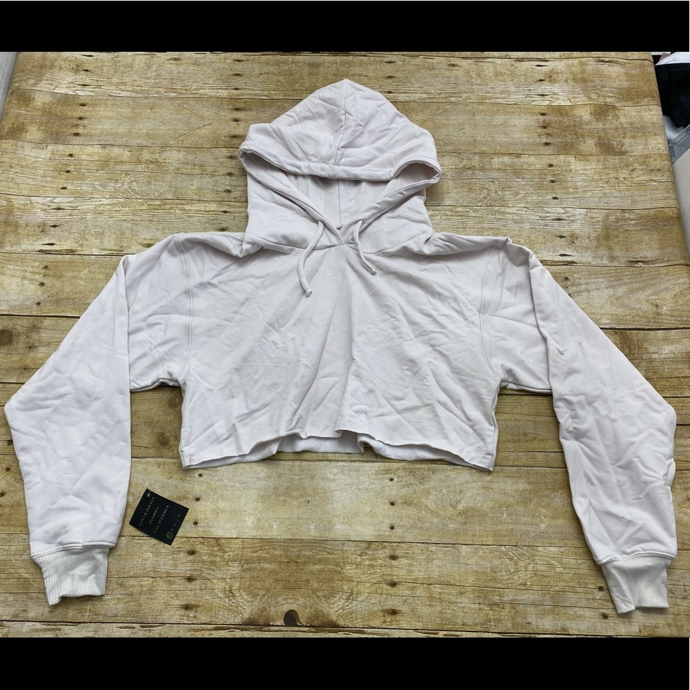 Skatie x The Salty Blond Crop Top Coverup  Hoodie XS